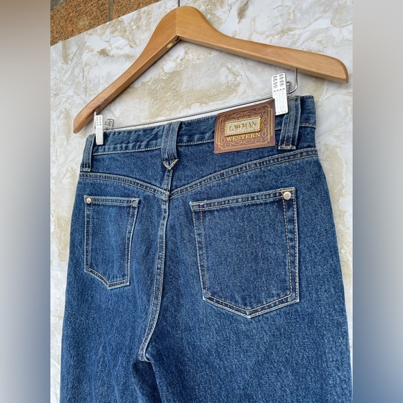 Lawmen Embroidered Bootcut Jeans Sz 7 Floral - Picture 9 of 16